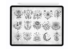 Mystical Flower Procreate Brushes - Procreate Stamps