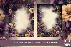 Mystical Forest Celestial Junk Journal Pages