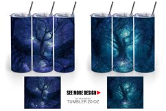 Mystical Forest Halloween | Tumbler Sublimation Wrap Product Image 3