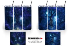 Mystical Forest Halloween | Tumbler Sublimation Wrap Product Image 4