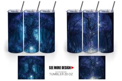 Mystical Forest Halloween | Tumbler Sublimation Wrap Product Image 5