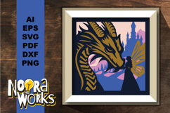 Mystical Girl and Dragon: SVG Files Product Image 1