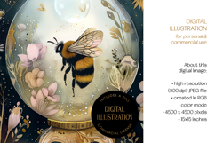 Bumblebee in Crystal Ball Illustration Product Image 4