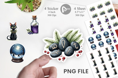 Mystical Macabre Yule Sticker Product Image 1