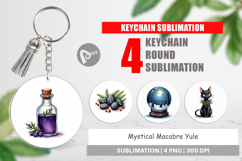 Mystical Macabre Yule Keychain Product Image 1