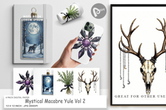 Mystical Macabre Yule Digital Paper Product Image 1