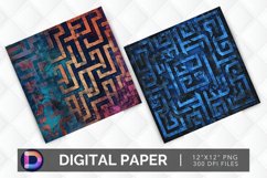 Mystical Mazes Digital Paper Product Image 1