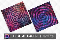 Mystical Mazes Digital Paper Product Image 1