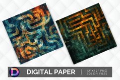 Mystical Mazes Digital Paper Product Image 1