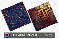 Mystical Mazes Digital Paper Product Image 1