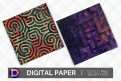 Mystical Mazes Digital Paper Product Image 1