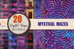 Mystical Mazes Digital Paper Bundle Product Image 1