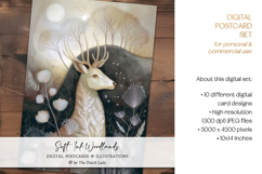 Soft Ink Woodlands Postcard Set Product Image 3