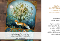 Divided Woodland Scenes Postcard Set Product Image 5