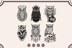 Mystical Owl SVG Bundle 20 Witchy Owl Clipart &amp; Gothic Owl Product Image 3