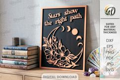 Celestial Wall Art Bundle Laser Cut. Mystical Home Decor SVG Product Image 2