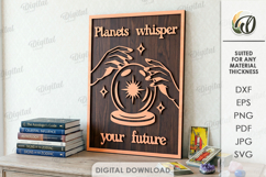Celestial Wall Art Bundle Laser Cut. Mystical Home Decor SVG Product Image 6