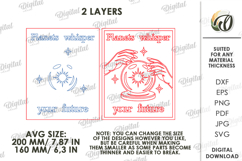 Celestial Wall Art Laser Cut. Mystical Home Decor SVG Product Image 2