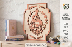 Celestial Wall Art Bundle Laser Cut. Mystical Home Decor SVG Product Image 8