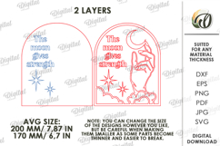 Celestial Wall Art Laser Cut. Mystical Home Decor SVG Product Image 2