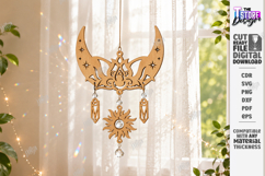Mystical Suncatcher Laser Cut | Dreamcatcher | Hanging Decor Product Image 1