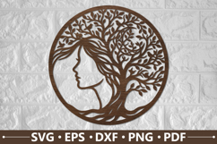Mystical Tree Goddess SVG Product Image 1