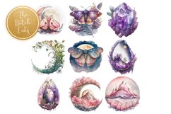 Fantasy Moth World Clipart Set - 25 .PNG Files Product Image 4