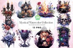 Mystical Watercolor Collection Sublimation Clipart Product Image 1