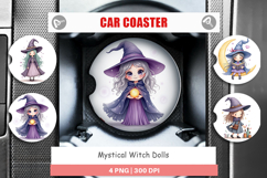 Car Coaster Mystical Witch Dolls Product Image 1