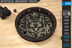 Mystical Wooden Trays Laser Cut Bundle|Celestial Dice Trays Product Image 5