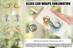 Greek Creatures Glass Can Product Image 1