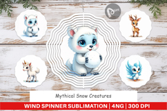 Mythical Snow Creatures Wind Spinner Product Image 1