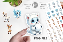 Mythical Snow Creatures Sticker Product Image 1