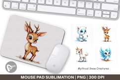 Mythical Snow Creatures Mouse Pad Product Image 1