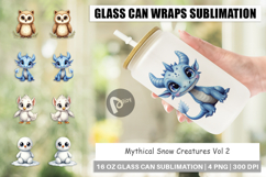 Mythical Snow Creatures Glass Can Product Image 1