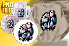 N Doodle Letter Bright Heart Valentine Spirit! Product Image 1