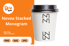 Novox Stacked Monogram Product Image 1