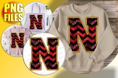 N Doodle Letter Style Design Bright Holiday Icon! Product Image 1