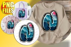 N Doodle Letter Valentine Joyful Festive Style! Product Image 1