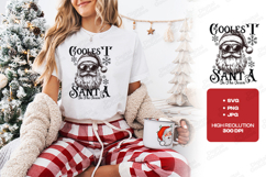 Coolest Santa In The Town Christmas Shirt Design Product Image 1