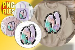 N Doodle Letter Valentine Festive Whimsical Design! Product Image 1