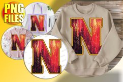N Doodle Letter Loving Valentine Joyful Heart! Product Image 1