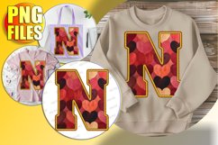 N Doodle Letter Valentine Loving Sweet Icon! Product Image 1