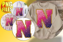 N Doodle Letter Valentine Loving Bright Design! Product Image 1