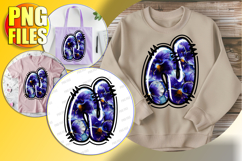 N Doodle Letter Valentine Cheerful Loving Heart! Product Image 1