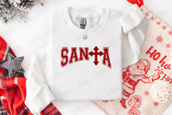 Santa Collegiate Christmas Text Design SVG for T-Shirts Product Image 3