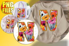 N Doodle Letter Valentine Loving Whimsical Style! Product Image 1