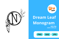 Dream Leaf Monogram Product Image 1