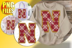 N Doodle Letter Style Icon Merry Celebration Design! Product Image 1