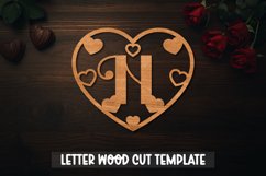 Valentine Laser Cut Alphabet letter Product Image 15